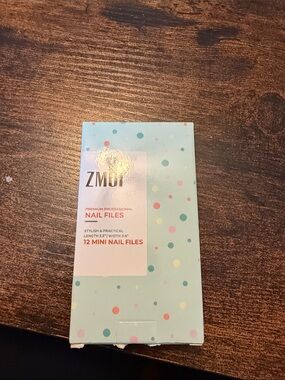 Mint Polka Dot Mini Nail Files - Pack of 12